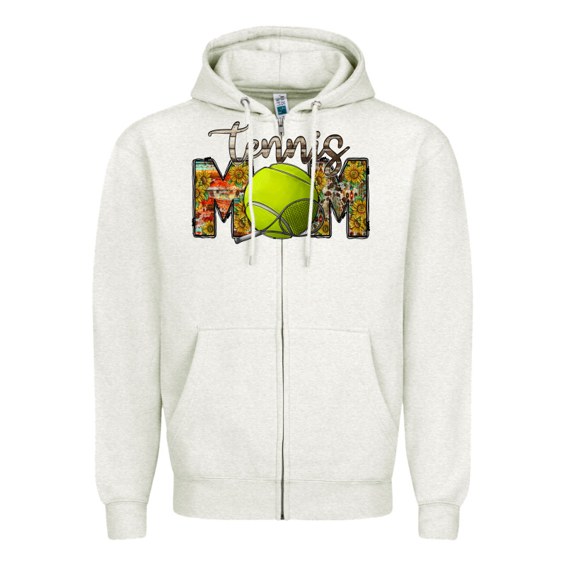 Tennis Mom Zipper Hoodie by RacoonDesign | Teevron