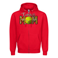 Red tennis mom Zipper Hoodie - RacoonDesign