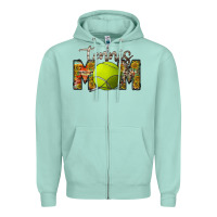Seafoam tennis mom Zipper Hoodie - RacoonDesign