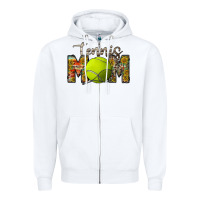 White tennis mom Zipper Hoodie - RacoonDesign