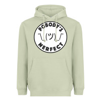 Matcha Pobody's Nerfect Retro Classic Funny Nobody's Perfect Heavyweight Hoodie - trangStudio