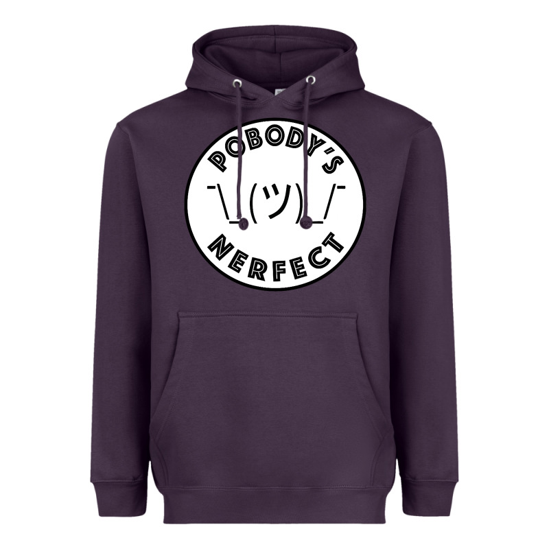 Pobody's Nerfect Retro Classic Funny Nobody's Perfect Heavyweight Hoodie by trangStudio | Teevron