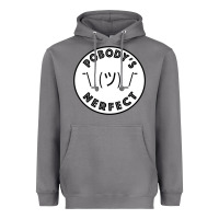 Storm Pobody's Nerfect Retro Classic Funny Nobody's Perfect Heavyweight Hoodie - trangStudio
