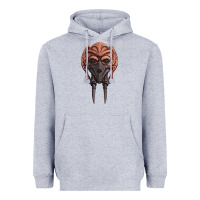 Heather Grey Plo Koon Heavyweight Hoodie - trangStudio