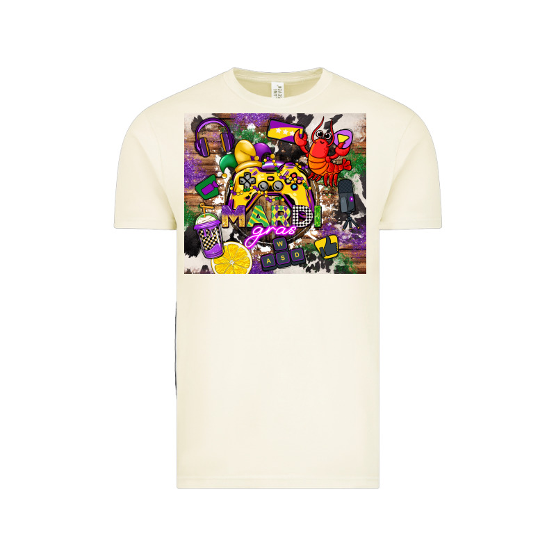 Mardi Gras Gamer Vintage Tee by CowGirlArtShop | Teevron