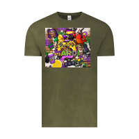 Vintage Olive mardi gras gamer Vintage Tee - CowGirlArtShop