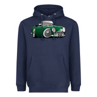 Navy MG MGB roadster personalized caricature YOK94J family Heavyweight Hoodie - trangStudio