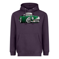 Plum MG MGB roadster personalized caricature YOK94J family Heavyweight Hoodie - trangStudio