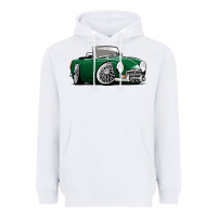 White MG MGB roadster personalized caricature YOK94J family Heavyweight Hoodie - trangStudio