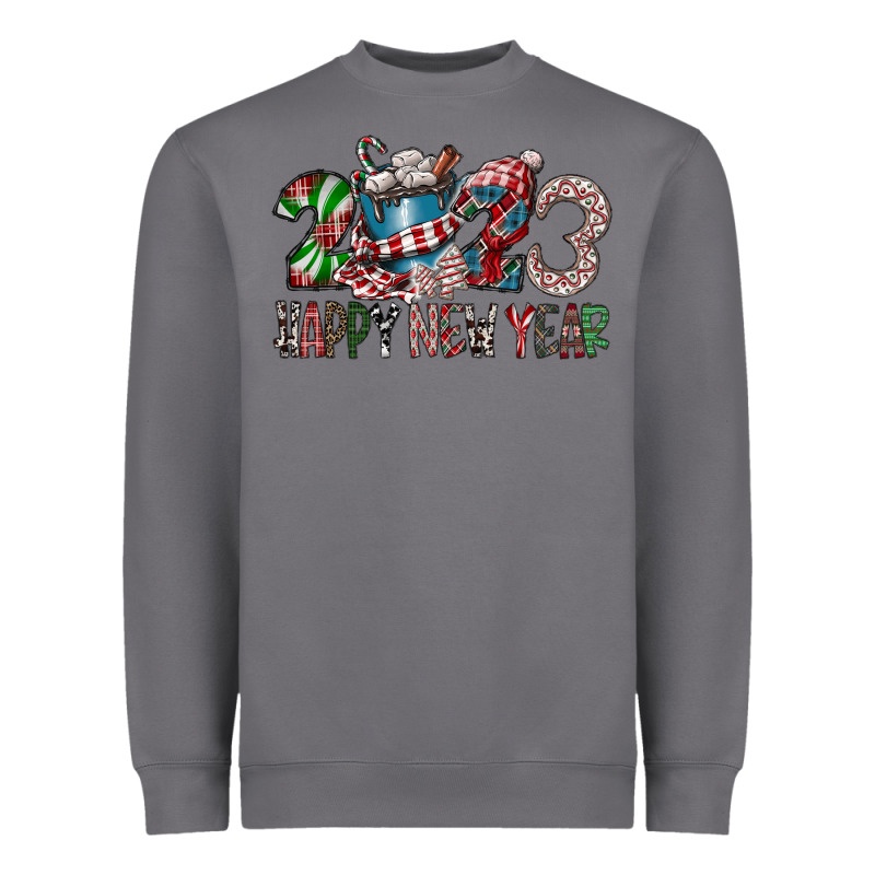 2023 Happy New Year Heavyweight Sweatshirt by CowhideDigitalArt | Teevron