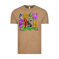 Crawfish Season Mardi Gras Carnival Fleur De Lis Vintage Tee | Teevron