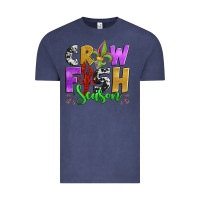 Vintage Denim crawfish season mardi gras carnival fleur de lis Vintage Tee - Jasminsmagicworld