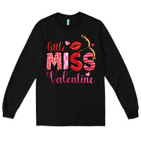 Black little miss valentine Long Sleeve Tee - OliviaCreatesArt