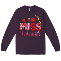 Plum little miss valentine Long Sleeve Tee - OliviaCreatesArt