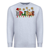 Heather Grey christmas believe Premium Sweatshirt - BarkalooDesign