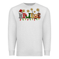 Oatmeal Heather christmas believe Premium Sweatshirt - BarkalooDesign