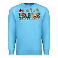 Ocean Blue christmas believe Premium Sweatshirt - BarkalooDesign