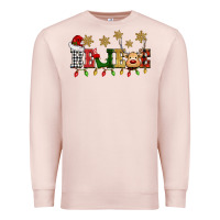 Pale Pink christmas believe Premium Sweatshirt - BarkalooDesign