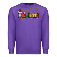 Purple christmas believe Premium Sweatshirt - BarkalooDesign