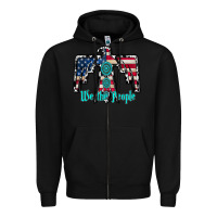 Black we the people Zipper Hoodie - RacoonDesign