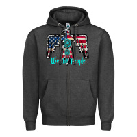 Charcoal Heather we the people Zipper Hoodie - RacoonDesign