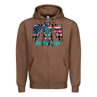 Chestnut we the people Zipper Hoodie - RacoonDesign