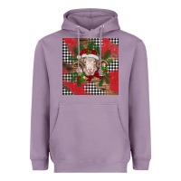Lavender Christmas merino Heavyweight Hoodie - BarkalooDesign