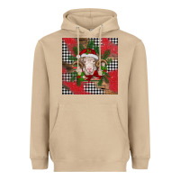 Mushroom Christmas merino Heavyweight Hoodie - BarkalooDesign