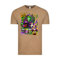 Vintage Coffee mardi gras gnomies truck Vintage Tee - CowGirlArtShop