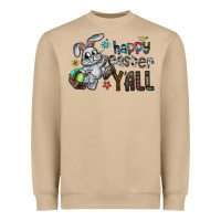 Mushroom Happy Easter Y'all Heavyweight Sweatshirt - CowhideDigitalArt