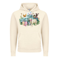 Vintage Artic Easter truck farm animals Easter Day Vintage Hoodie - HowdyJamesFarm