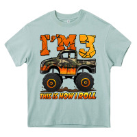 Arona i'm three this is how i roll monster truck birthday Heavy Core Tee - Jasminsmagicworld