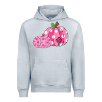 Heather Grey halloween fall pink pumpkin Urban Hoodie - trangStudio