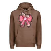 Chestnut easter bunny pencil bow Premium Hoodie - CowhideDigitalArt