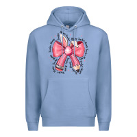 Colony Blue easter bunny pencil bow Premium Hoodie - CowhideDigitalArt