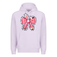 Lilac easter bunny pencil bow Premium Hoodie - CowhideDigitalArt
