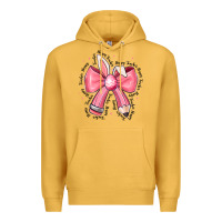Mustard easter bunny pencil bow Premium Hoodie - CowhideDigitalArt