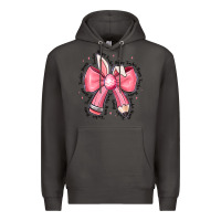 Smoke easter bunny pencil bow Premium Hoodie - CowhideDigitalArt