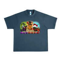 Midnight Navy happy hallothanksmas gnomes Urban Heavy Tee - CowGirlArtShop