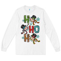White ho ho ho Long Sleeve Tee - OliviaCreatesArt