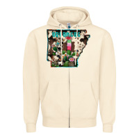 Sandshell arkansas map Zipper Hoodie - RacoonDesign