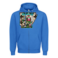 True Royal arkansas map Zipper Hoodie - RacoonDesign