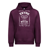 Mauve Wine Mens Vintage Zayde Hebrew Yiddish Grandfather Urban Hoodie - trangStudio