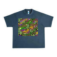 Midnight Navy mardi gras Louisiana crocodile leopard Urban Heavy Tee - RanaPortraitStore