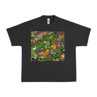 Pigment Black mardi gras Louisiana crocodile leopard Urban Heavy Tee - RanaPortraitStore