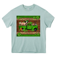 Arona st Patricks farm animals truck Heavy Core Tee - Jasminsmagicworld