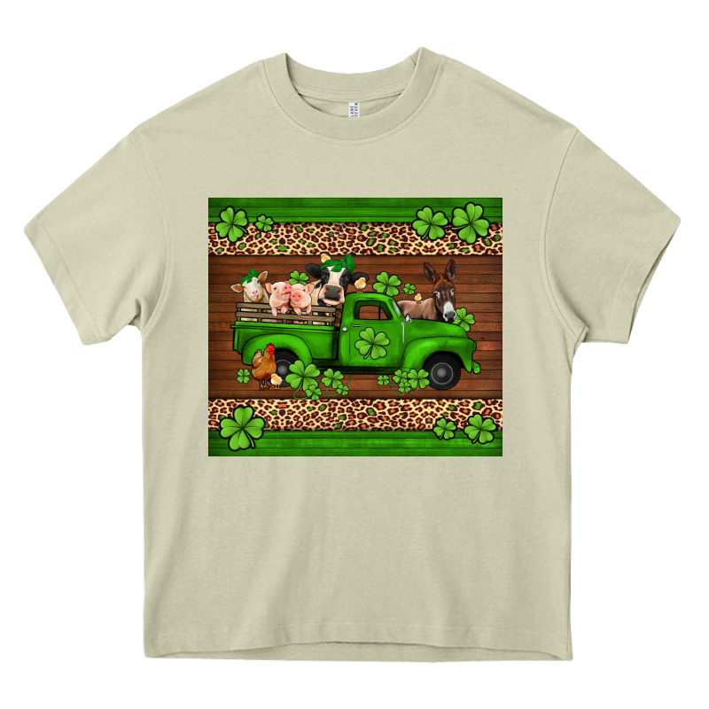 St Patricks Farm Animals Truck Heavy Core Tee by Jasminsmagicworld | Teevron