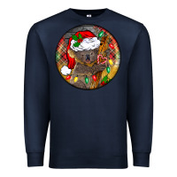 Navy Christmas koala Premium Sweatshirt - BarkalooDesign
