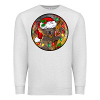 Oatmeal Heather Christmas koala Premium Sweatshirt - BarkalooDesign