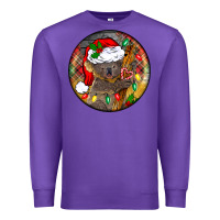 Purple Christmas koala Premium Sweatshirt - BarkalooDesign